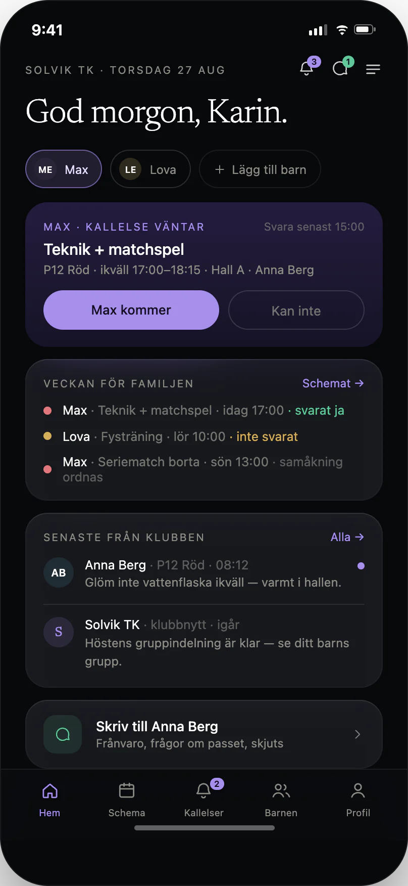 Förälderns hem i MOVR